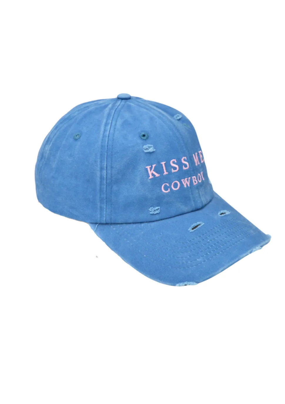 FAR MER Kiss Me Cowboy Cap - Blue