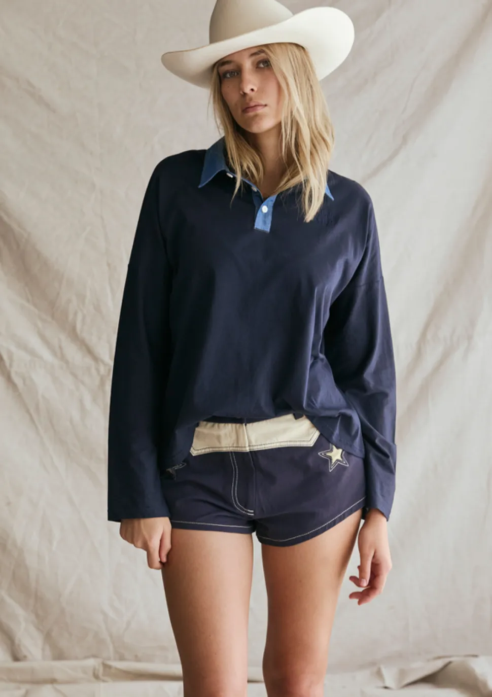 FAR MER Navy Polo - Navy