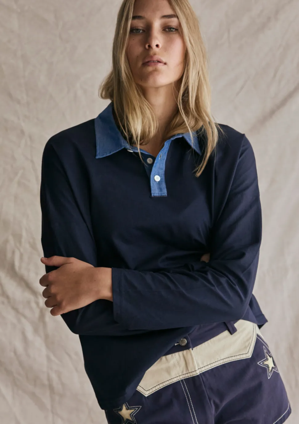 FAR MER Navy Polo - Navy