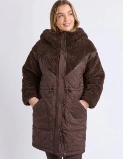 Foxwood Annabella Longline Anorak - Coffee