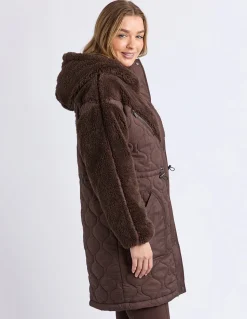 Foxwood Annabella Longline Anorak - Coffee