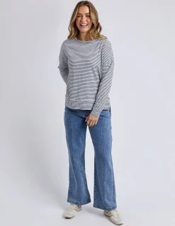 Foxwood Eddie Stripe Top - Black