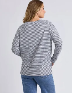 Foxwood Eddie Stripe Top - Black