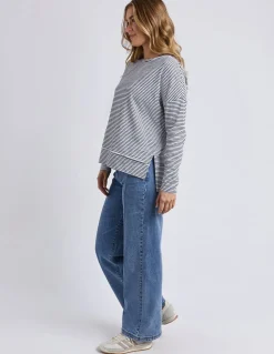 Foxwood Eddie Stripe Top - Black