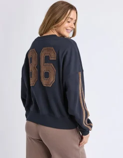 Foxwood Eleveated Sunday Crew- Navy