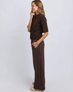 Foxwood Fernie Button Knit - Coffee