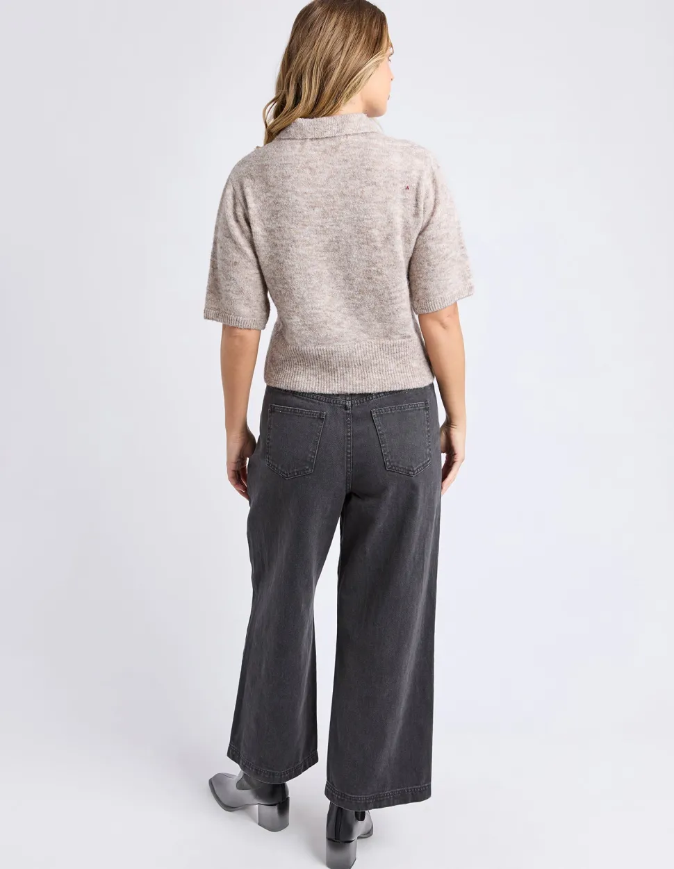 Foxwood Fernie Button Knit - Oat