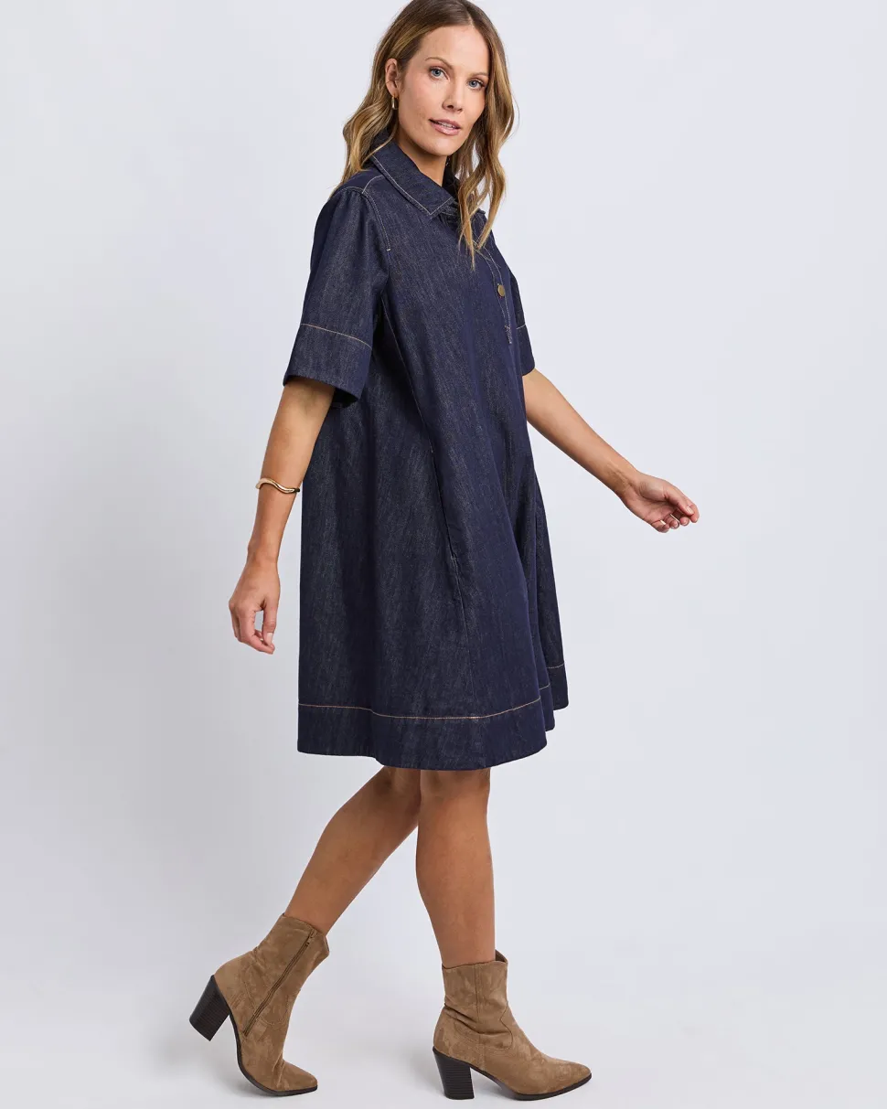 Foxwood Julian Dress - Indigo