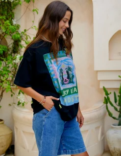 Foxwood Lucky Star Tee - Washed Black