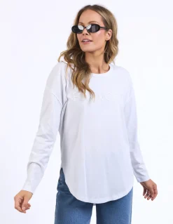 Foxwood Standard Long Sleeve Top - White