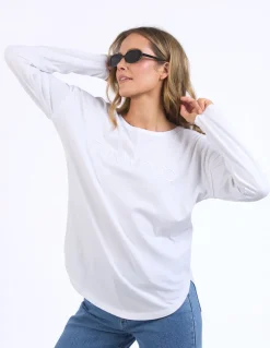 Foxwood Standard Long Sleeve Top - White