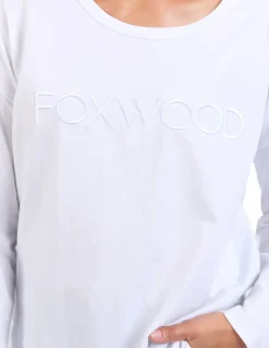 Foxwood Standard Long Sleeve Top - White