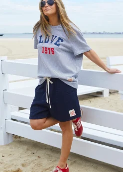 Hammill & Co Retro Stripe Tee - Navy/White