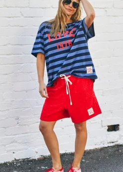 Hammill & Co Stripe Retro Tee - Navy