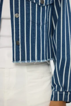 Holiday Nori Denim Jacket - Blue W White Denim