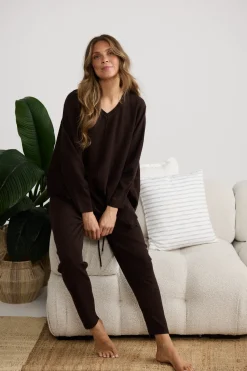 Home Love Chill Top - Chocolate