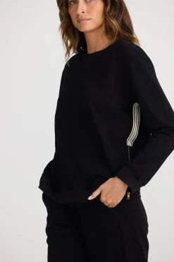 Home Love Goodwood Zip Sweat - Black
