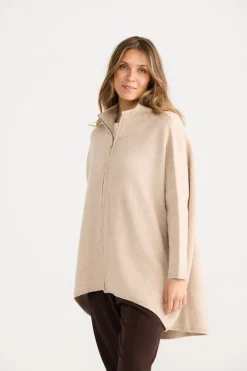Home Love Woodside Poncho - Oat