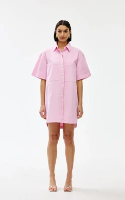 Kinney Freya Dress - Blush Washed Denim