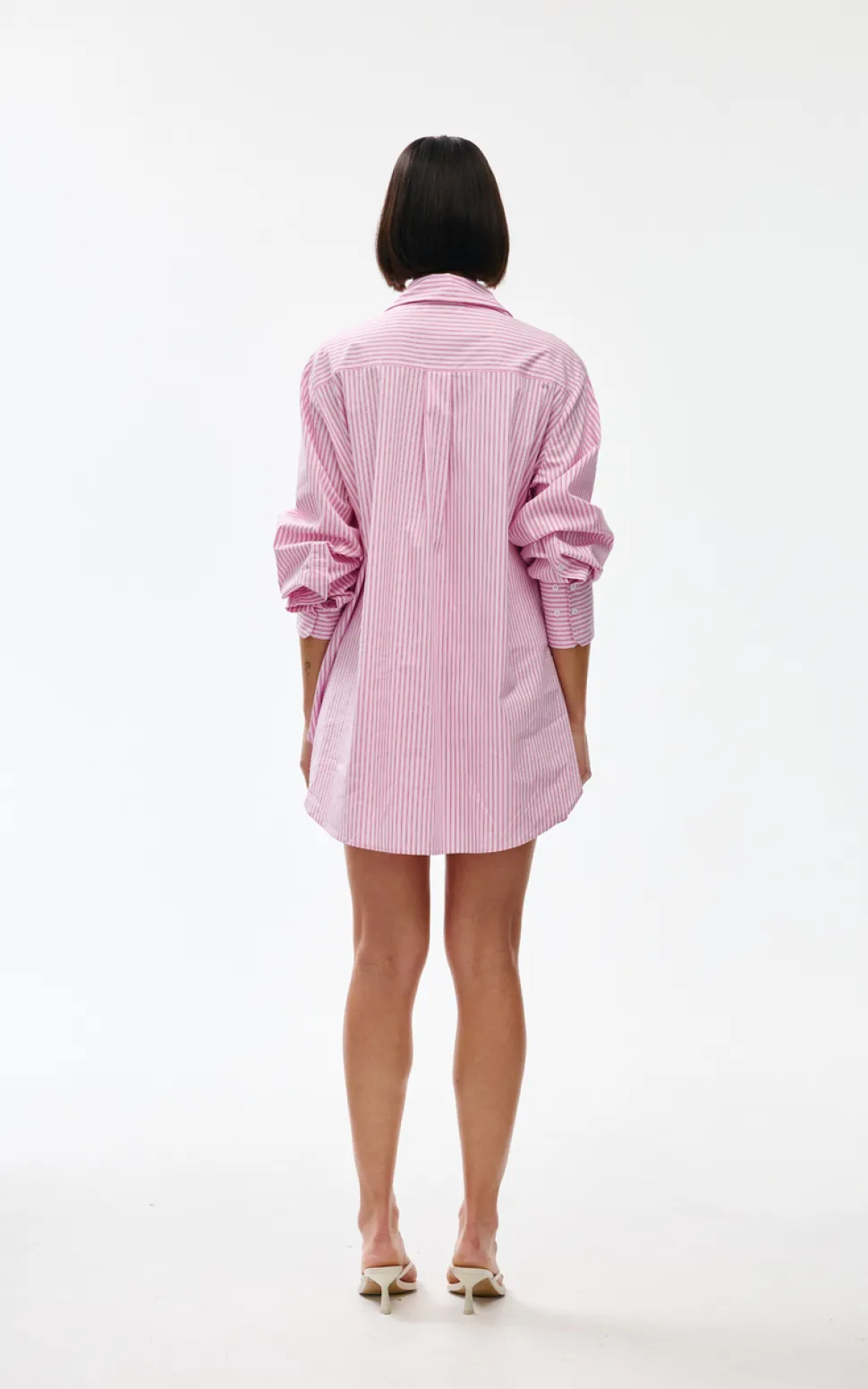Kinney Riley Shirt - Pink Pinstripe