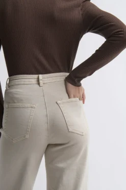 Kireina Harper Jean Leather Pocket - Sand