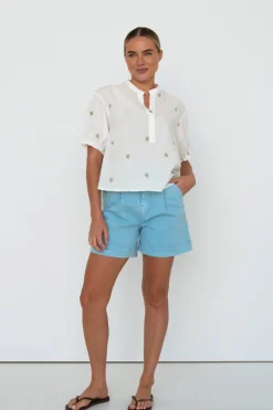 Kireina Mariana Top - White