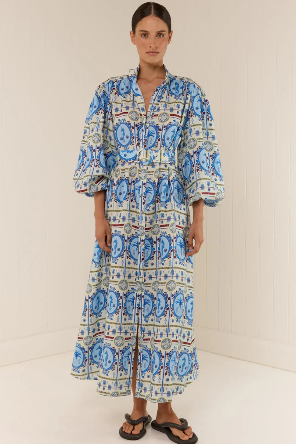Palm Noosa Noddy Dress - Lagoona Tile