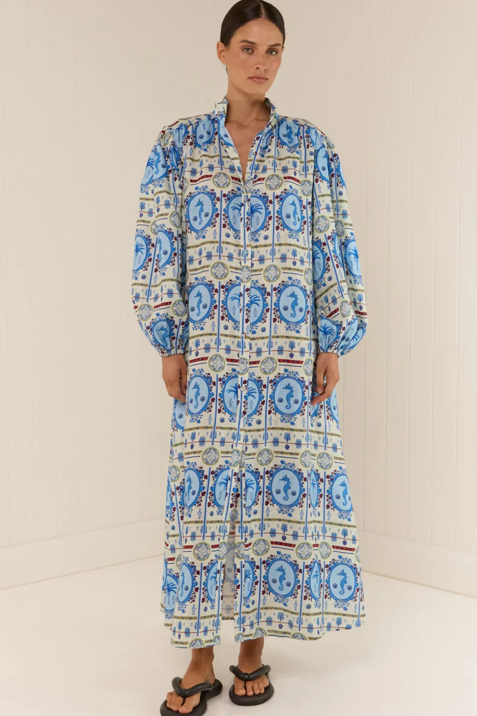 Palm Noosa Noddy Dress - Lagoona Tile