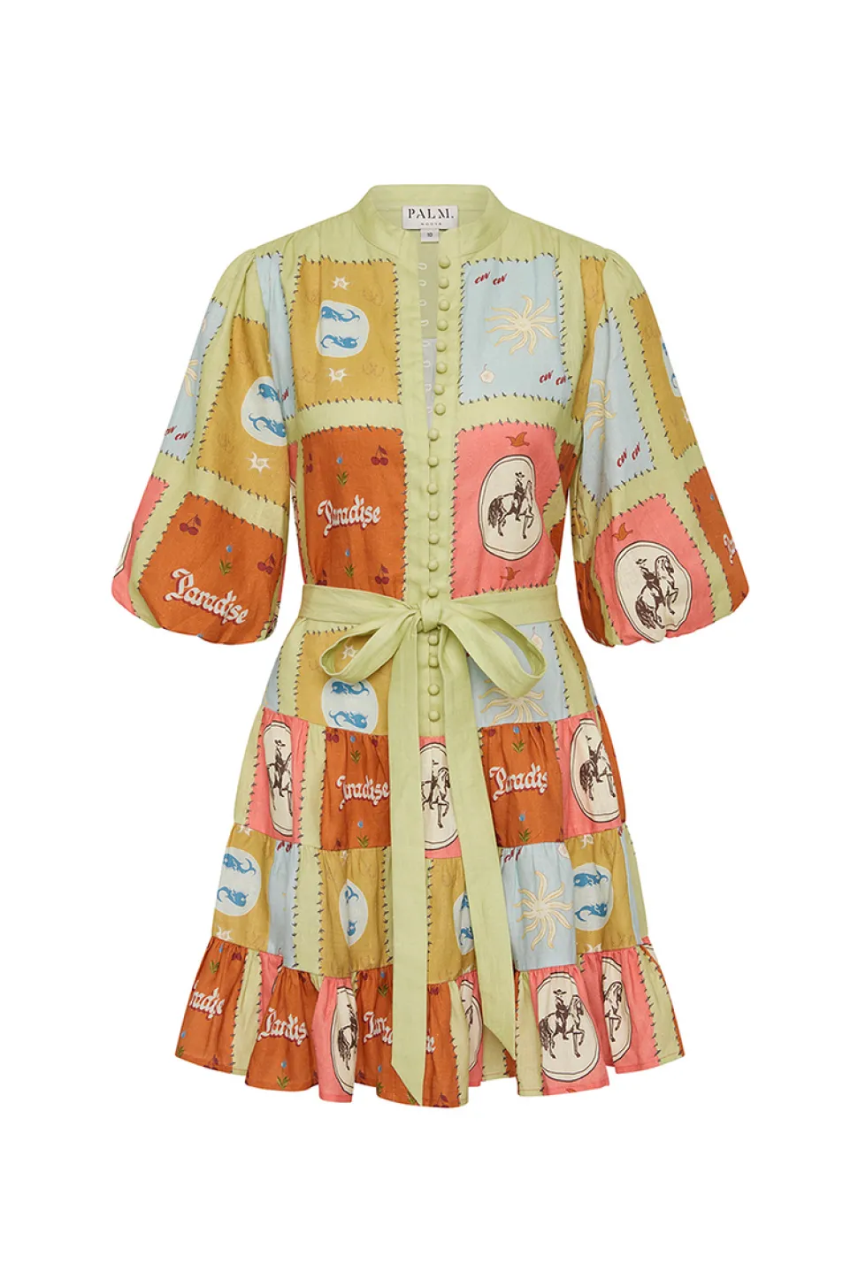 Palm Noosa Ruba Mini Dress - Maya Tile