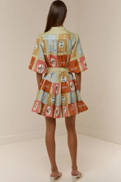 Palm Noosa Ruba Mini Dress - Maya Tile