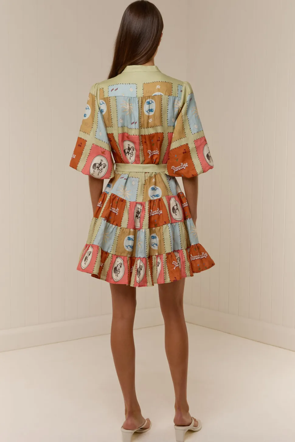 Palm Noosa Ruba Mini Dress - Maya Tile