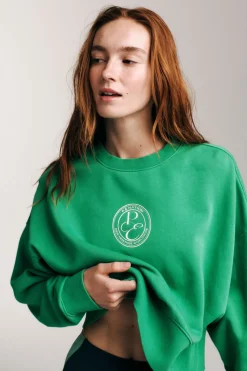 P.E Nation Exposition Sweat - Washed Kelly Green