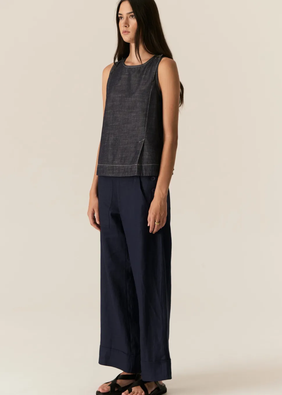 Pol Avrid Tank - Chambray