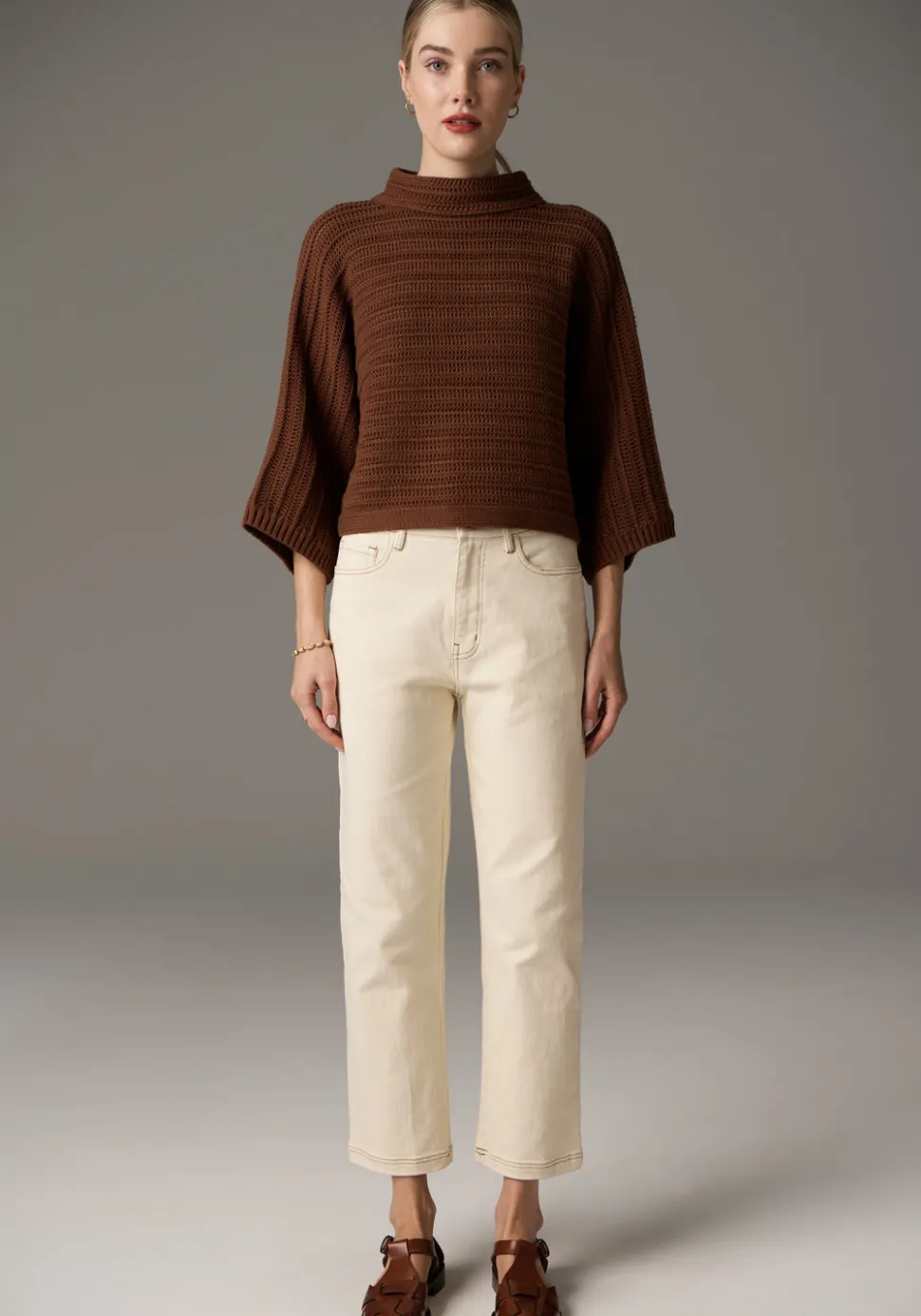 POL Daily Boxy Knit - Toffee