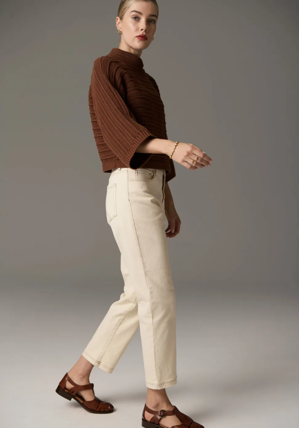 POL Daily Boxy Knit - Toffee