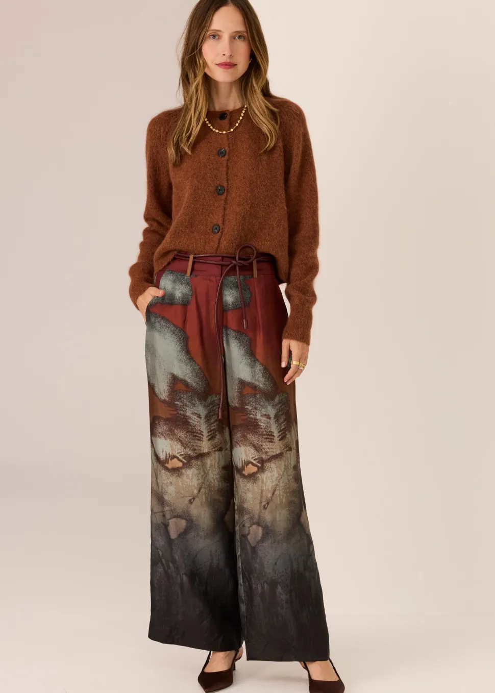 POL Haviland Cardigan - Toffee