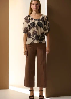 POL Odette Pant Belted - Chocolate