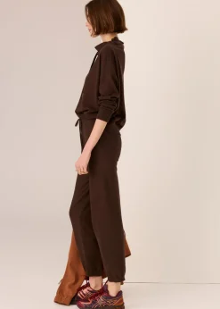 POL Rowan Drawstring Knit - Chocolate