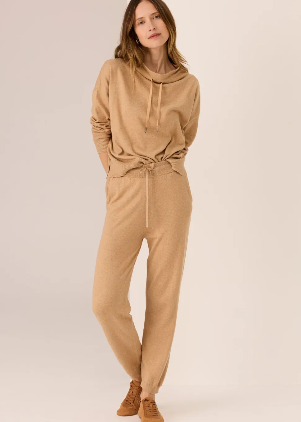 POL Rowan Drawstring Knit - Pebble