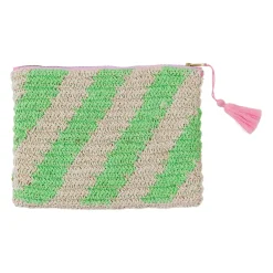 Sage & Clare San Carlos Raffia Clutch