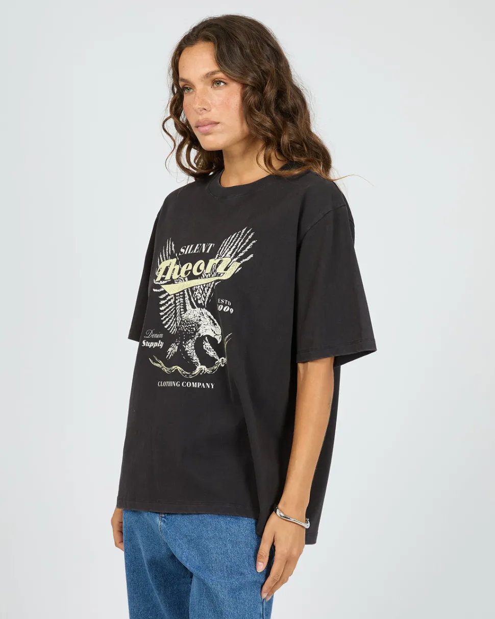 Silent Theory Dystopia Tee - Washed Black