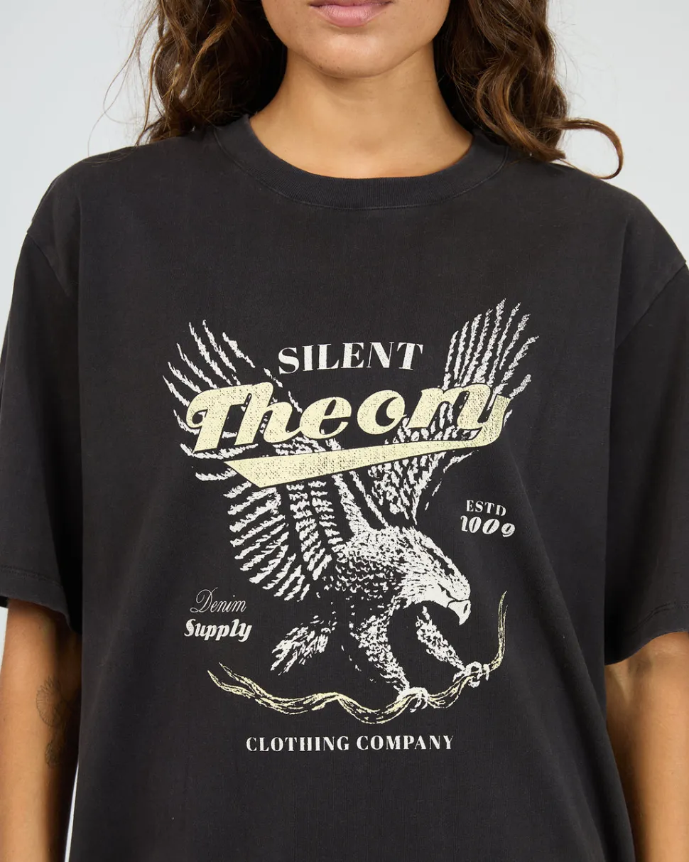 Silent Theory Dystopia Tee - Washed Black