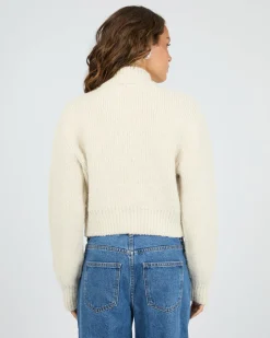 Silent Theory Leila Zip Thru Jumper - Chalk