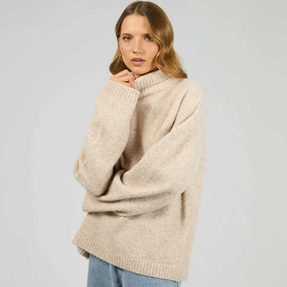 Silent Theory Willow Knit Jumper - Oat