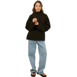 Silent Theory Willow Knit Jumper - Chocolate