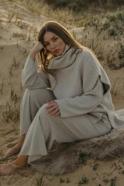 Talamaya Dreams Funnel Neck Tabard - Wheat