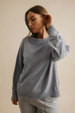 Talamaya Elevate Merino Cashmere Crew Pullover - Ocean