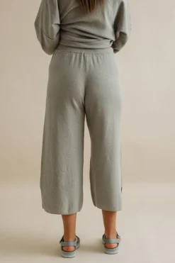Talamaya Retreat Cotton Twist Pant - Thyme Combo