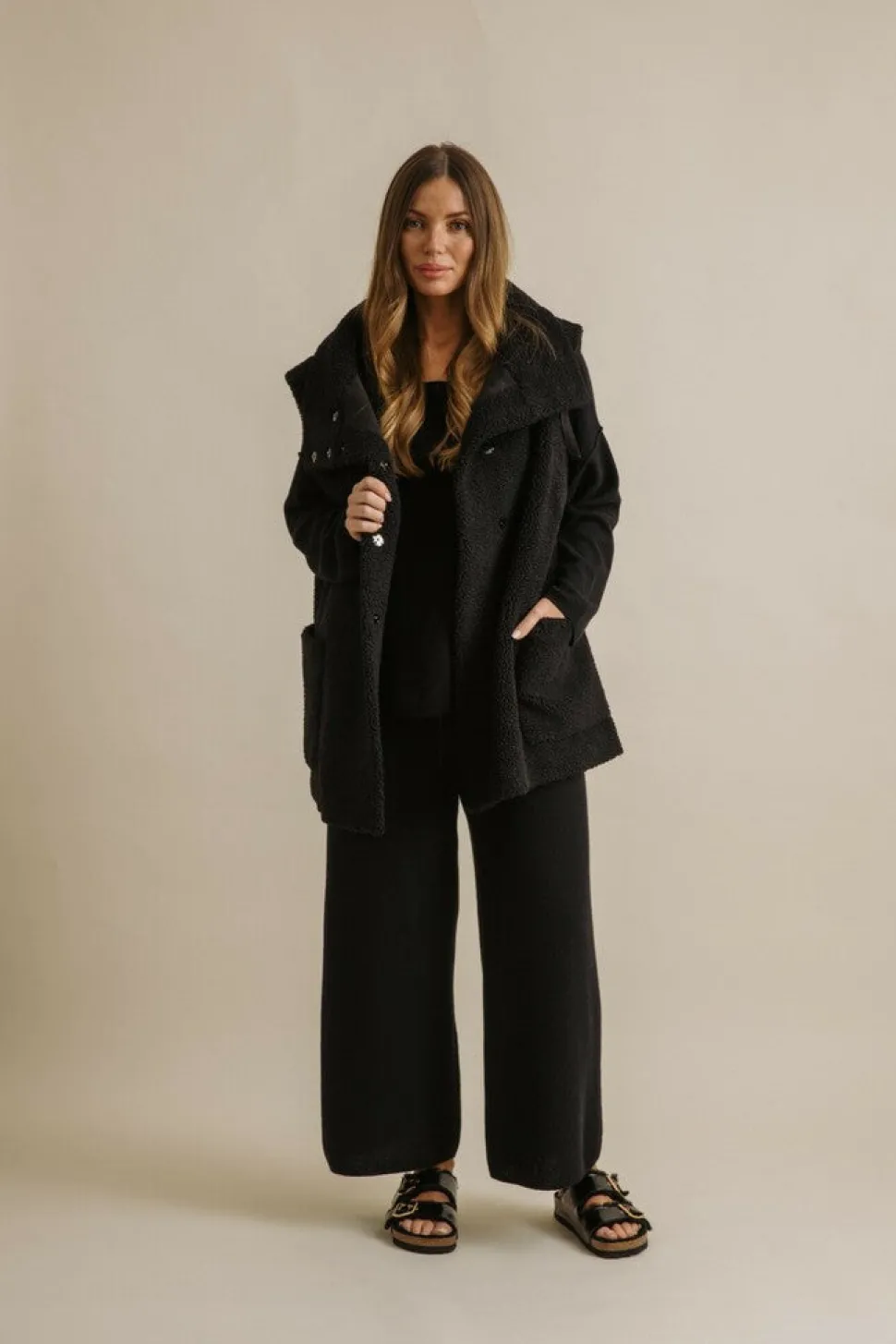 Talamaya Sherpa Cuddle Gillet - Noir