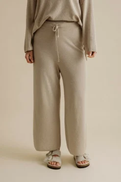 Talamaya Winter Retreat MerinoCotton Pant - Wheat